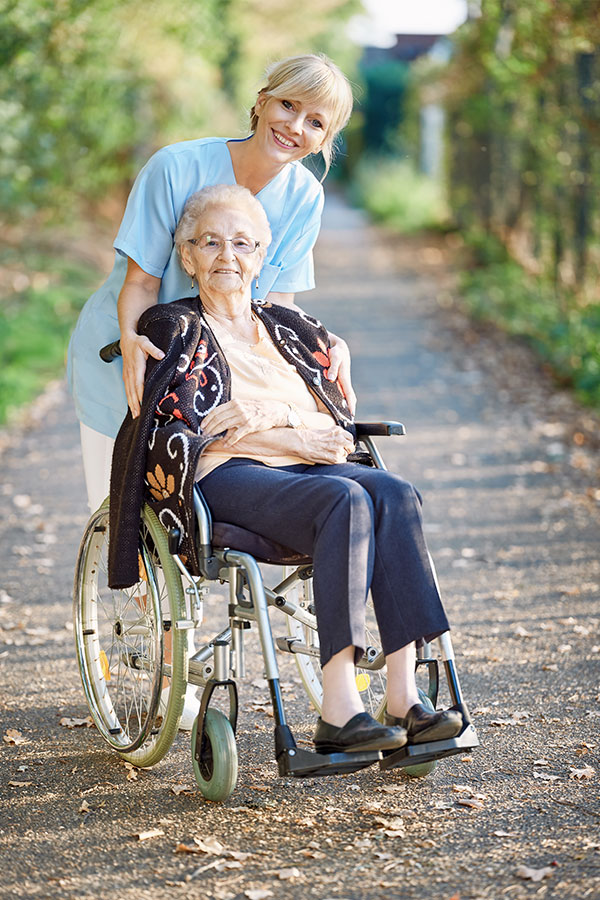 Pflege Seniorin mit PFK